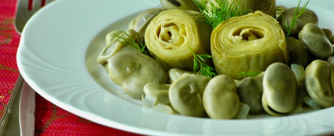 Fava Beans with Artichoke Hearts